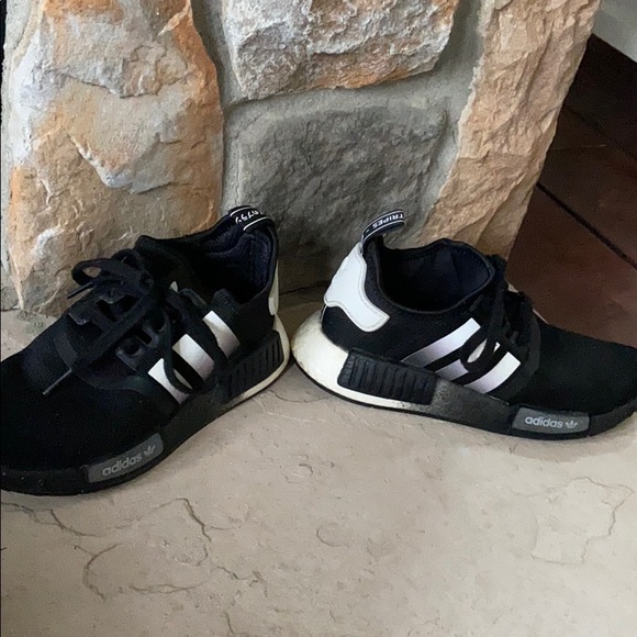 nmd black and white fade